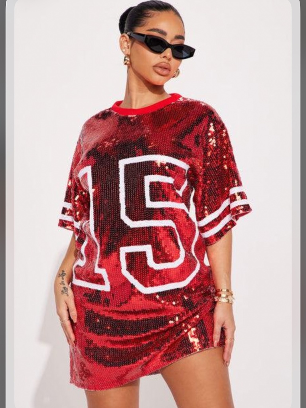 Sequin Jersey Dress #15